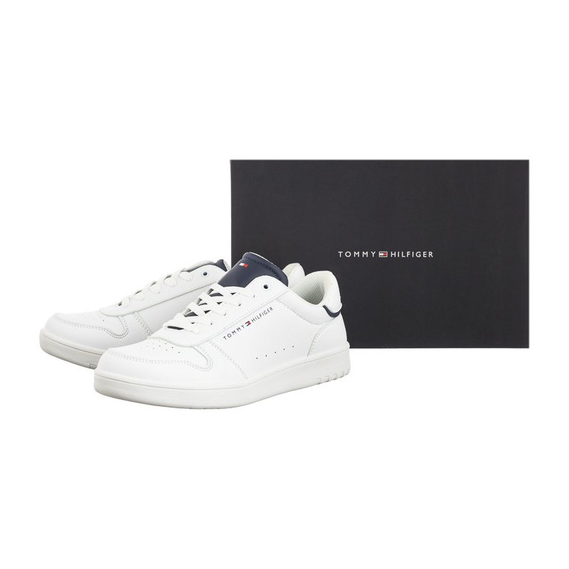 Tommy Hilfiger Low Cut Lace-Up Sneaker T3X9-33349-1355 X336 White/Blue (TH1038-a) sports Shoes