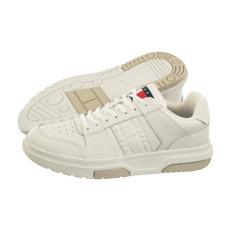 Tommy Hilfiger The Brooklyn Leather Ecru EM0EM01283 TCR (TH1020-a) sports shoes