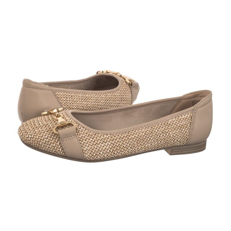 Tamaris Beżowe 1-22112-42 341 Taupe (TM474-a) ballerinas