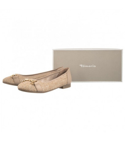 Tamaris Beżowe 1-22112-42 341 Taupe (TM474-a) ballerinas