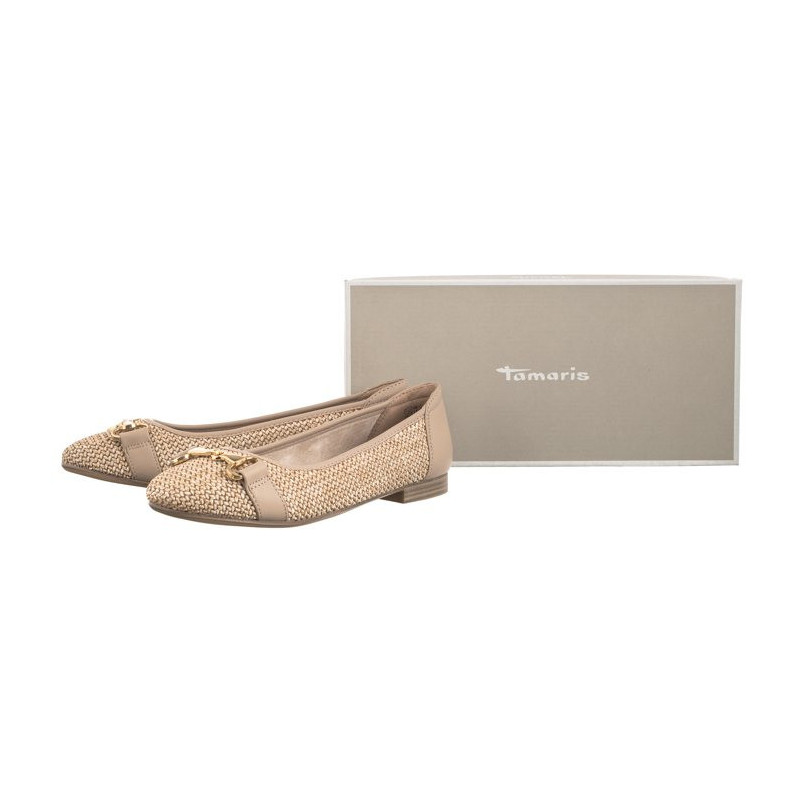 Tamaris Beżowe 1-22112-42 341 Taupe (TM474-a) ballerinas