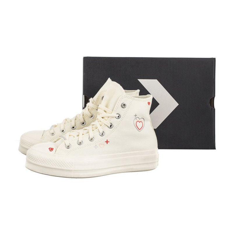 Converse CTAS Lift Hi Egret/Fever Dream/Egret A09114C (CO652-a) shoes