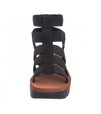 FLY London Yufi Cupi/Elas Blk/Blk/Brick P145032003 (FL401-a) shoes