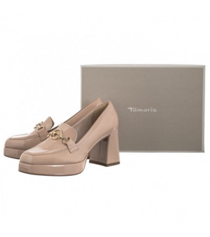 Tamaris Beżowe 1-24416-42 253 Nude Patent Vegan (TM475-a) shoes