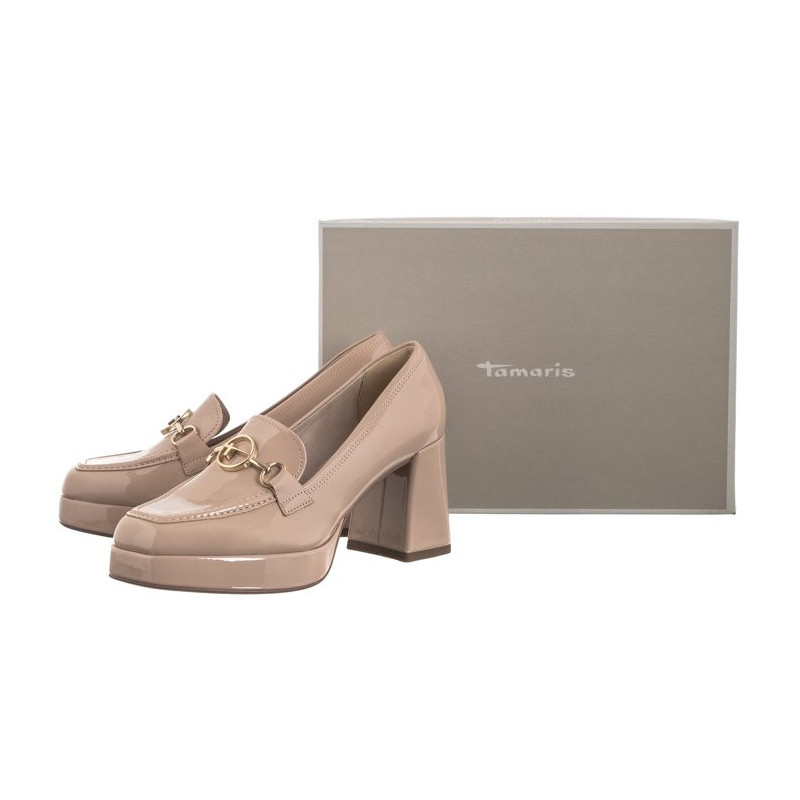 Tamaris Beżowe 1-24416-42 253 Nude Patent Vegan (TM475-a) shoes