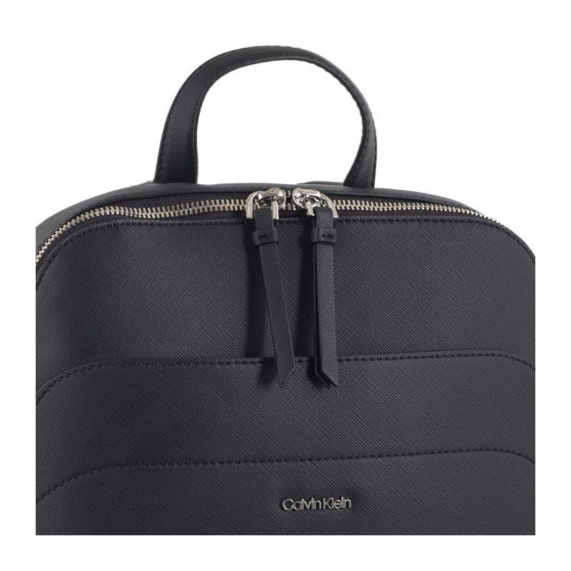 Calvin Klein Business Backpack Saffiano Black/Sand Pebble K60K611676 BEH (CK485-a) backpack