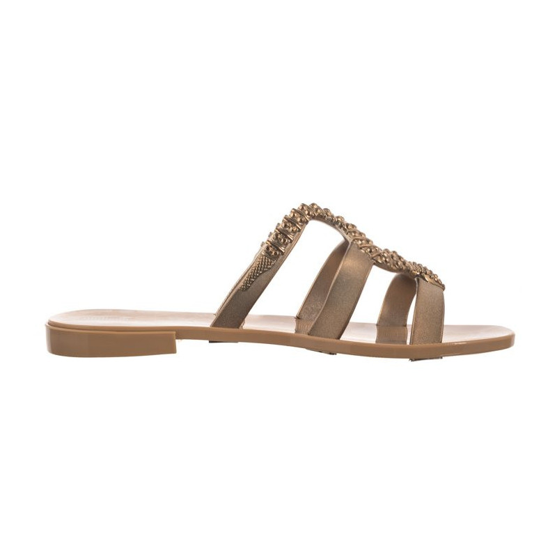 Melissa Slide+BO.BO AD 33862/AX131 Beige/Bronze (ML315-a) Women's Shoes/Flip Flops