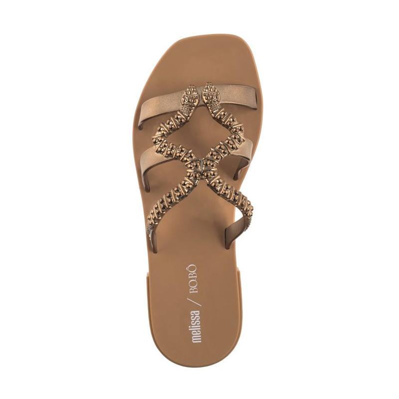 Melissa Slide+BO.BO AD 33862/AX131 Beige/Bronze (ML315-a) Women's Shoes/Flip Flops