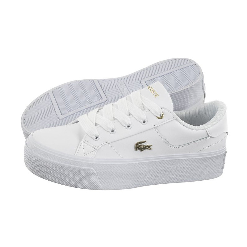 Lacoste Ziane Platform 124 2 Cfa Wht/Gld 745CFA0005.216 (LC434-b) sports Shoes