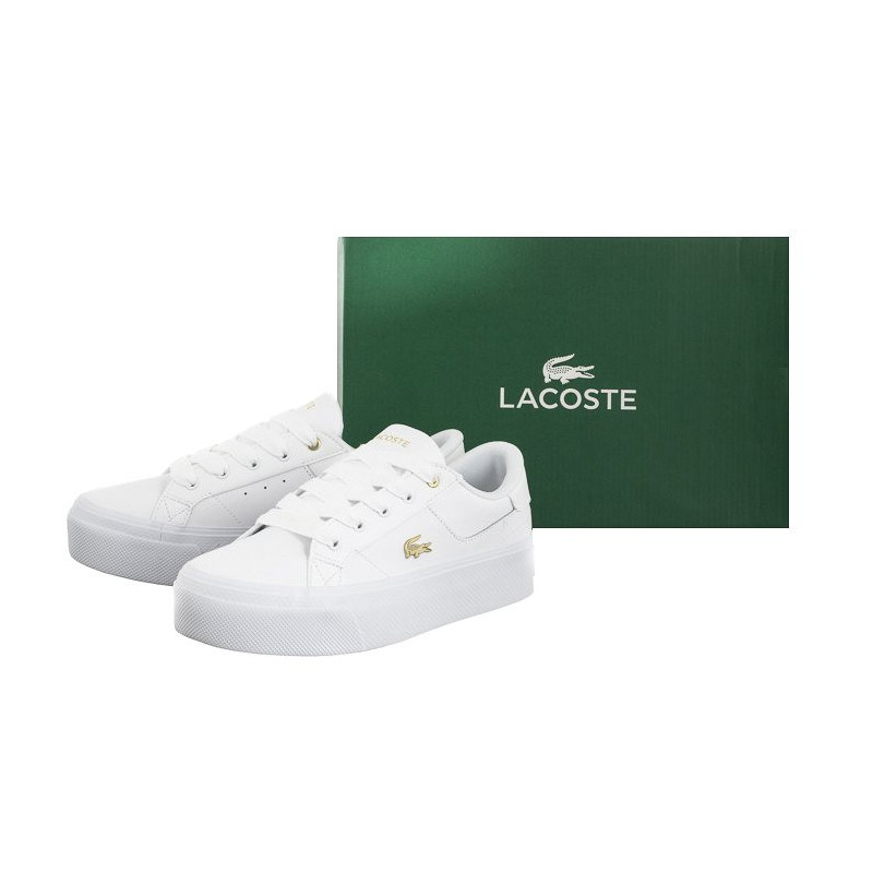 Lacoste Ziane Platform 124 2 Cfa Wht/Gld 745CFA0005.216 (LC434-b) sports Shoes