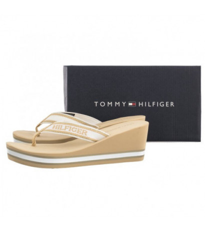 Tommy Hilfiger Hilfiger Wedge Beach Sandal Hervest Wheat FW0FW07903 ACR (TH1059-b) shoes