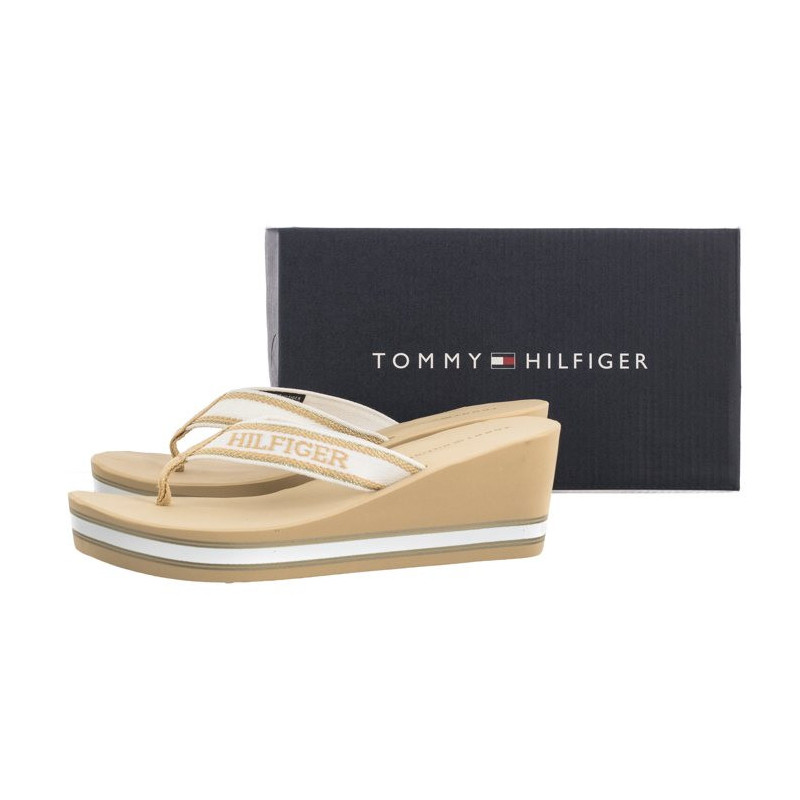 Tommy Hilfiger Hilfiger Wedge Beach Sandal Hervest Wheat FW0FW07903 ACR (TH1059-b) shoes