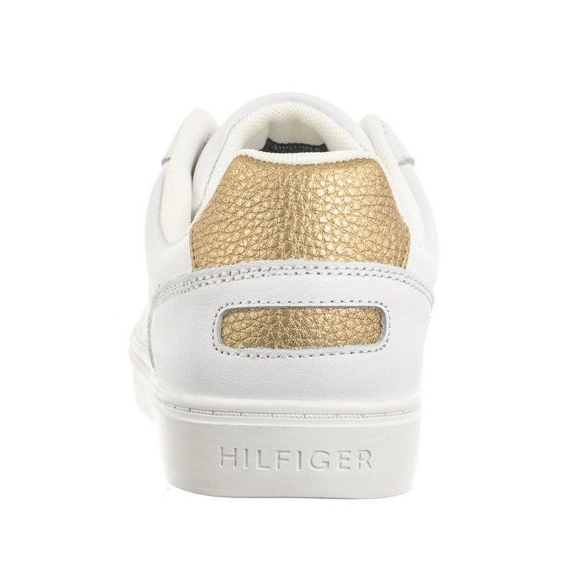 Tommy Hilfiger Essential Cupsole Sneaker White/Gold FW0FW07908 0K6 (TH1056-a) sports Shoes