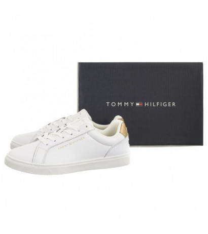 Tommy Hilfiger Essential Cupsole Sneaker White/Gold FW0FW07908 0K6 (TH1056-a) sports Shoes