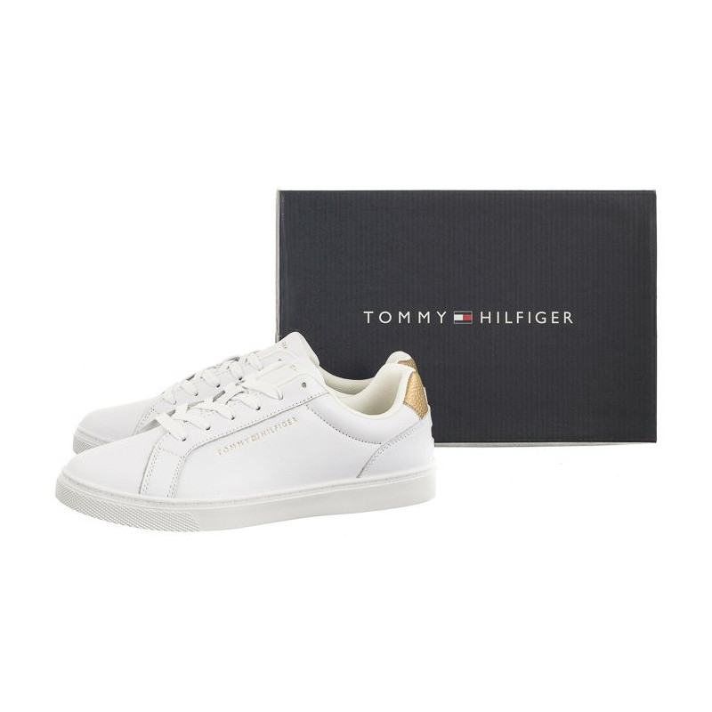 Tommy Hilfiger Essential Cupsole Sneaker White/Gold FW0FW07908 0K6 (TH1056-a) sports Shoes