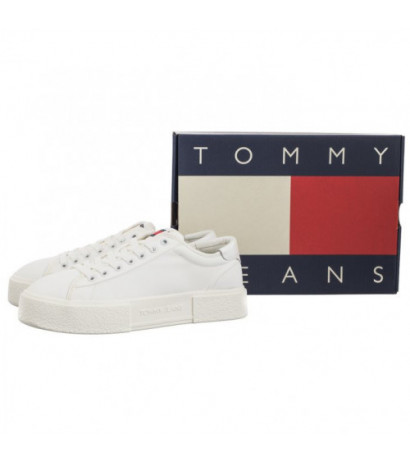 Tommy Hilfiger Tjw Foxing Flatform Sneaker Ecru EN0EN02480 YBL (TH1051-a) sports Shoes