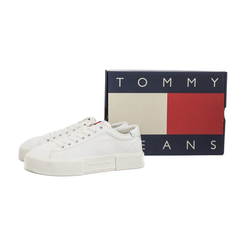 Tommy Hilfiger Tjw Foxing Flatform Sneaker Ecru EN0EN02480 YBL (TH1051-a) sports Shoes