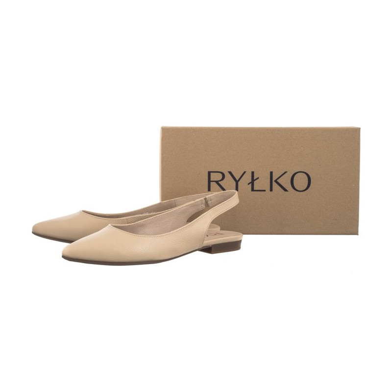 Ryłko Beżowe 1SLR9_V_ _JE8 (RY272-b) ballerinas