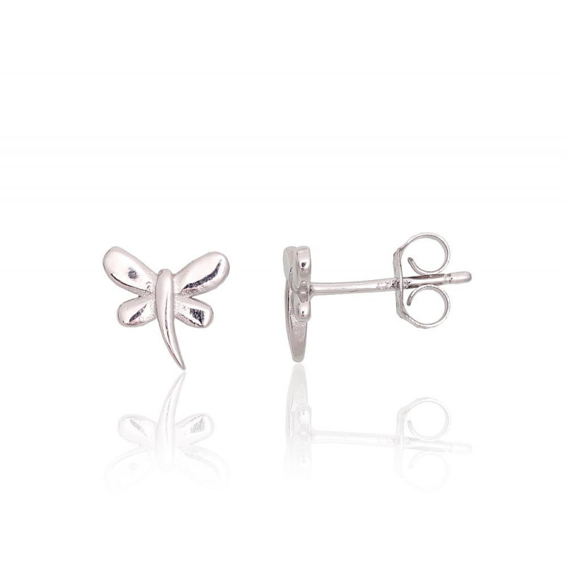 Silver stud earrings 2204090(PRh-Gr), Silver 925°, Rhodium (Plating)