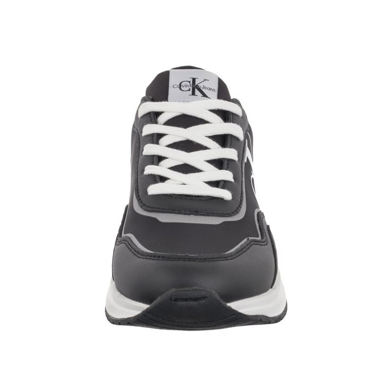 Calvin Klein Low Cut Lace-Up Sneaker V3X9-80892-1695 999 Black (CK491-a) sports Shoes