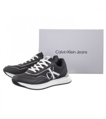 Calvin Klein Low Cut Lace-Up Sneaker V3X9-80892-1695 999 Black (CK491-a) sports Shoes