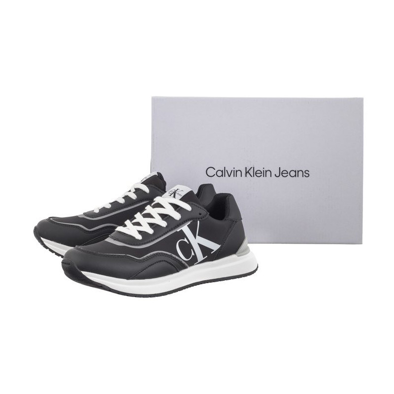 Calvin Klein Low Cut Lace-Up Sneaker V3X9-80892-1695 999 Black (CK491-a) sports Shoes