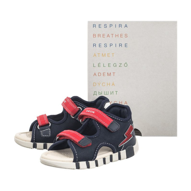 Geox B Sandal Iupidoo A Navy/Red B455PA 01454 C0735 (GE161-a) sandals