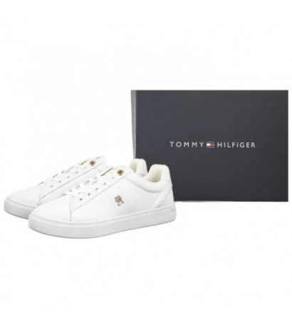 Tommy Hilfiger Essential Elevated Court Sneaker White FW0FW07685 YBS (TH1026-b) sports Shoes