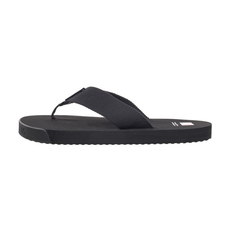 Tommy Hilfiger Tjm Elevated Flip Flop Black EM0EM01393 BDS (TH1083-a) shoes