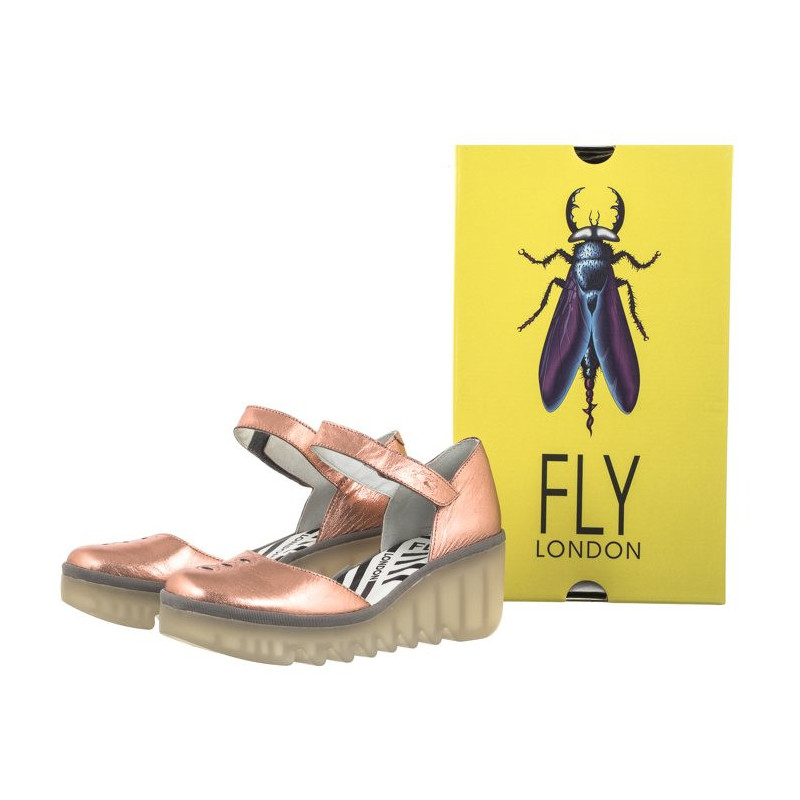 FLY London Biso Idra Blush Gold P501305019 (FL404-a) shoes