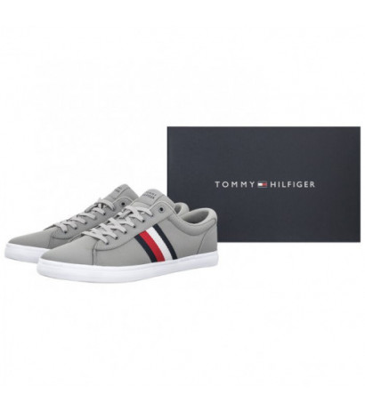 Tommy Hilfiger Iconic Vulc Stripes Mesh Antique Silver FM0FM05072 PRT (TH1084-a) sport shoes