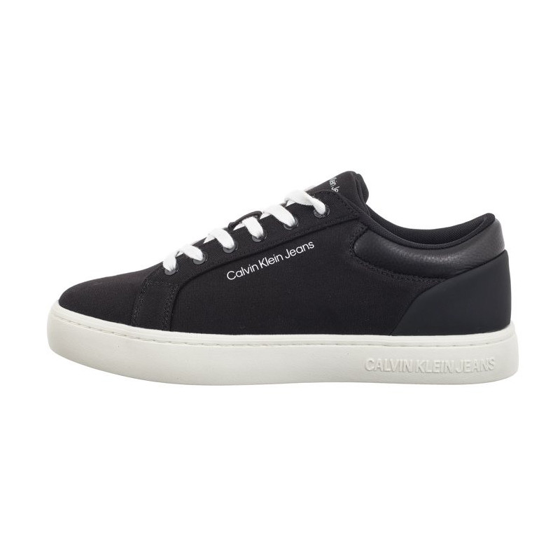 Calvin Klein Classic Cupsole Low Lth In Dc Black/Bright White YM0YM00976 0GM (CK495-a) sports shoes