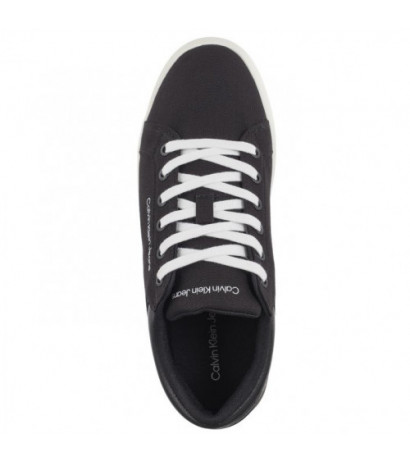 Calvin Klein Classic Cupsole Low Lth In Dc Black/Bright White YM0YM00976 0GM (CK495-a) sports shoes