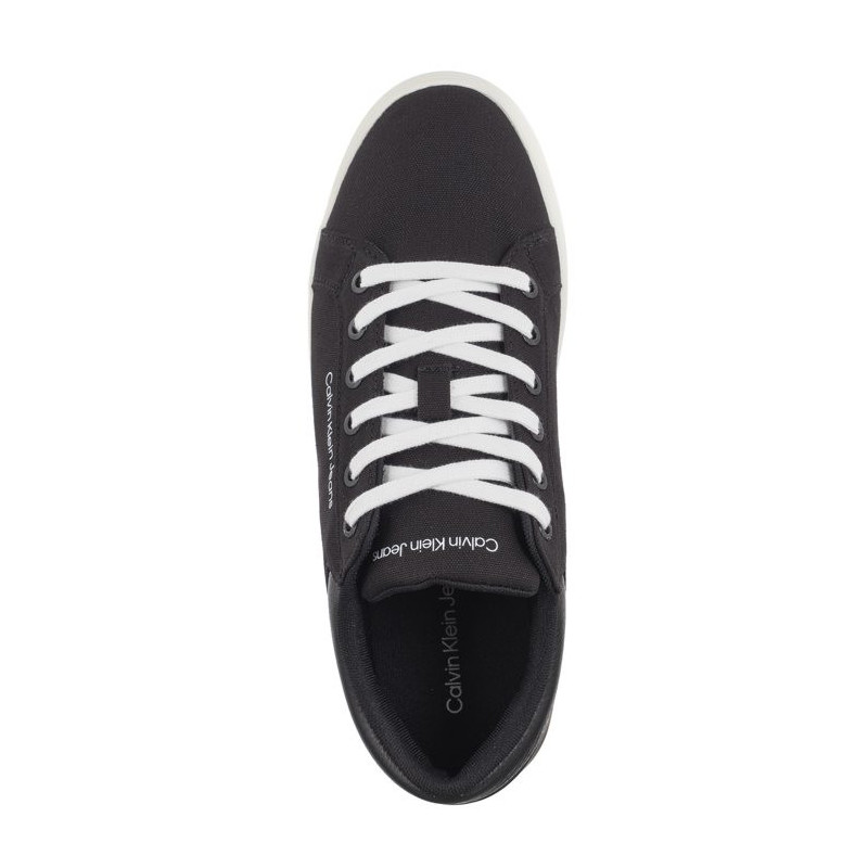 Calvin Klein Classic Cupsole Low Lth In Dc Black/Bright White YM0YM00976 0GM (CK495-a) sports shoes