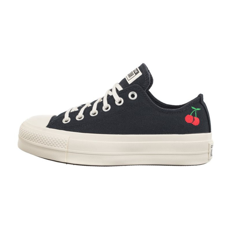 Converse CTAS Lift Ox Blach/Egret/Red A08862C (CO663-a) shoes