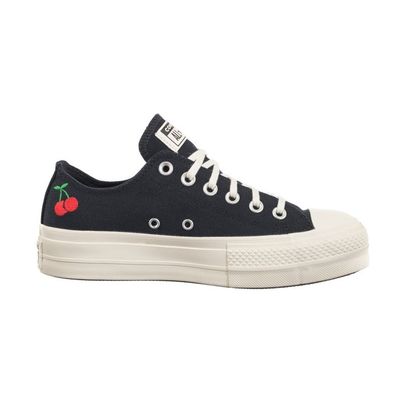 Converse CTAS Lift Ox Blach/Egret/Red A08862C (CO663-a) shoes