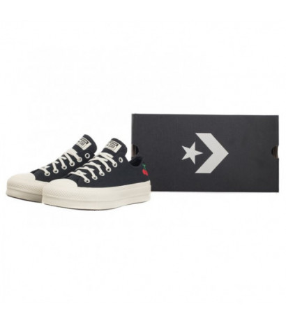 Converse CTAS Lift Ox Blach/Egret/Red A08862C (CO663-a) shoes