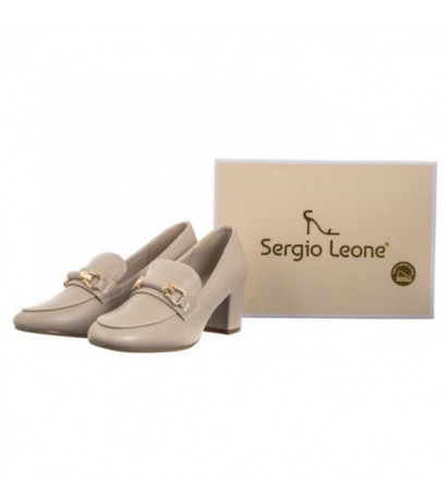 Sergio Leone Beżowe PB 146 (SL512-a) shoes