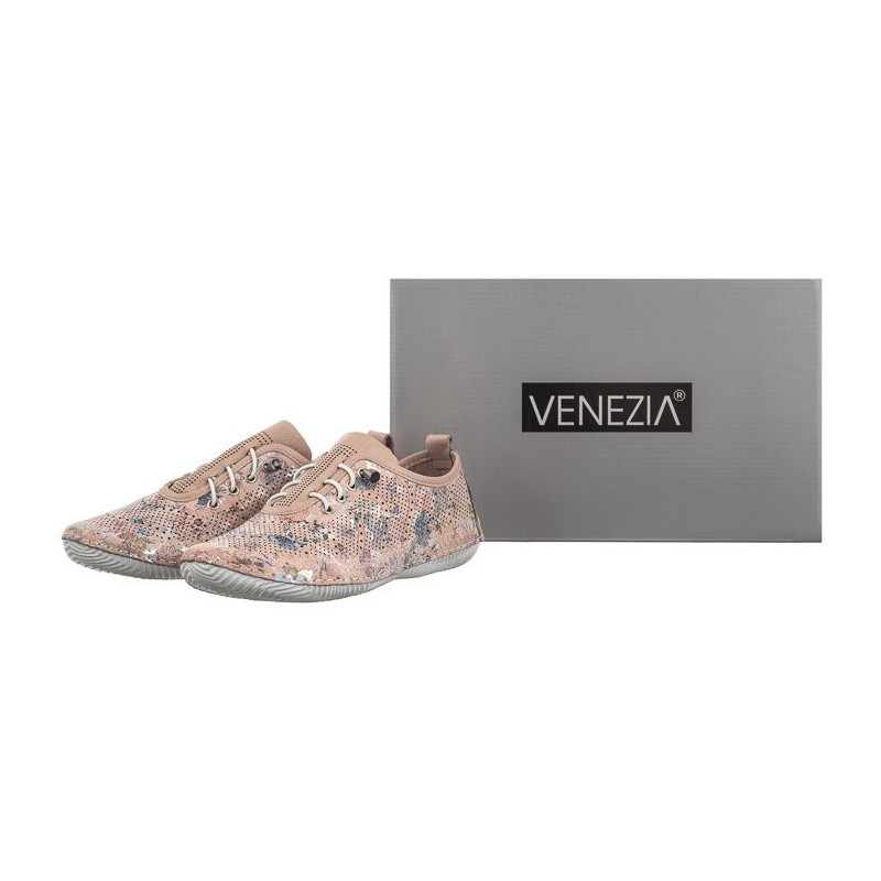 Venezia Różowe w Kwiaty 032654-6 Pudr (VE762-a) shoes