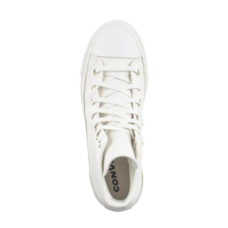 Converse CTAS Lift Hi Vintage White/Egret/Gold A03719C (CO664-a) shoes