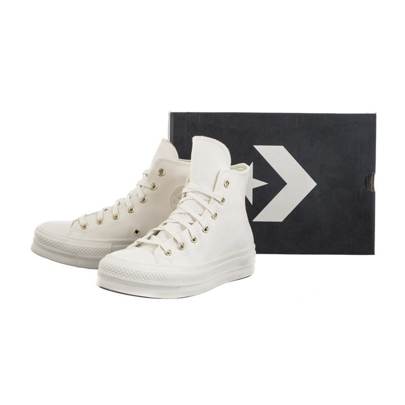 Converse CTAS Lift Hi Vintage White/Egret/Gold A03719C (CO664-a) shoes