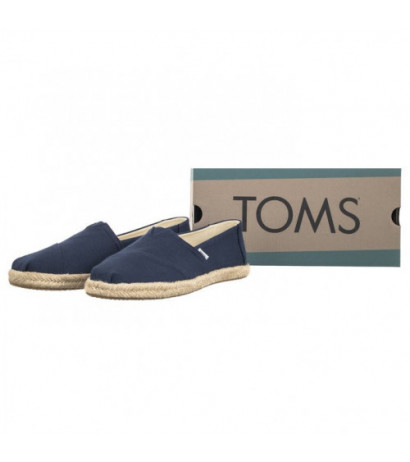 Toms Alpargata Rope Navy Recycled Cotton Slubby Woven 10019674 (TS45-a) sneakers