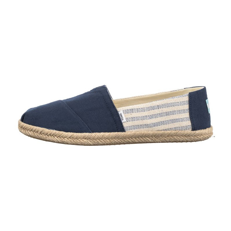 Toms Alpargata Rope Navy Recycled Cotton University Stripes 10019683 (TS31-b) sneakers