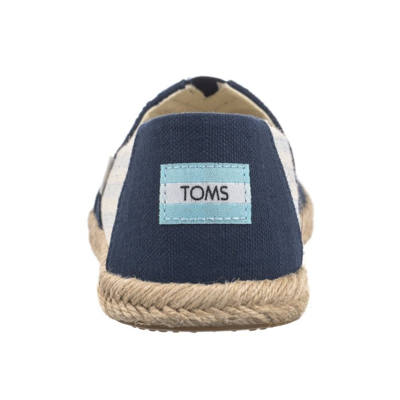 Toms Alpargata Rope Navy Recycled Cotton University Stripes 10019683 (TS31-b) sneakers