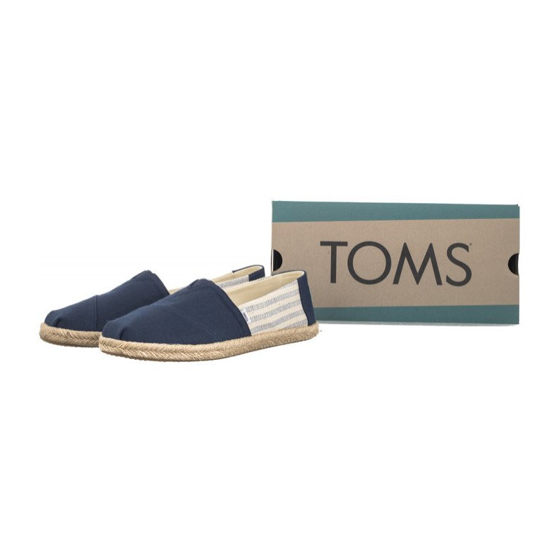 Toms Alpargata Rope Navy Recycled Cotton University Stripes 10019683 (TS31-b) sneakers