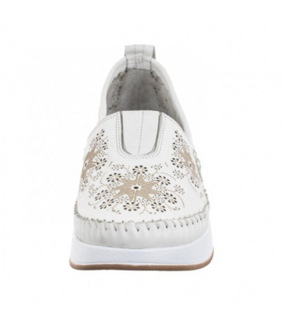 Venezia Białe Ażurowe 268149 White (VE709-b) shoes