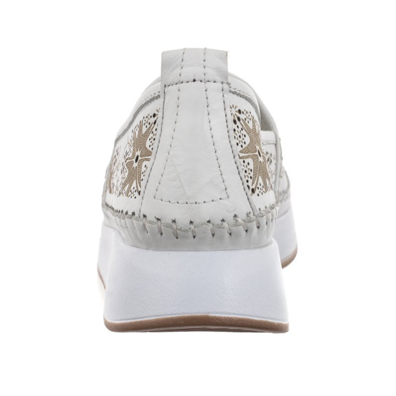 Venezia Białe Ażurowe 268149 White (VE709-b) shoes