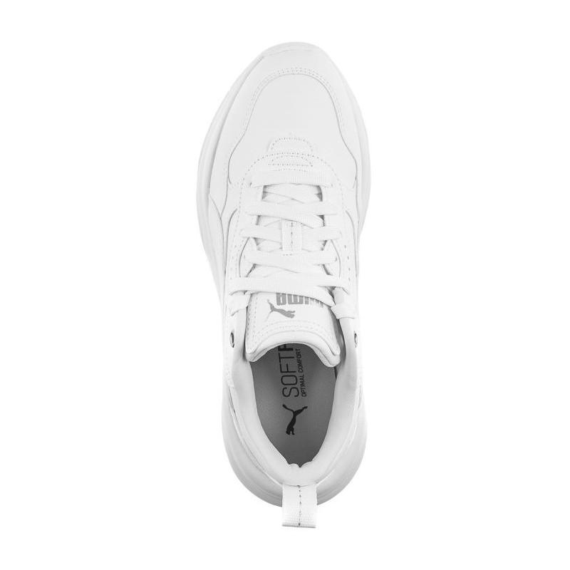 Puma Cilia Wedge White-Puma White-Puma Silver 393915-02 (PU585-b) shoes