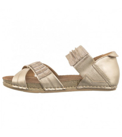 Maciejka Złote/Beżowe 03375-25/00-5 (MA351-i) sandals