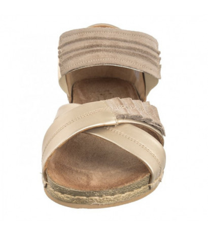 Maciejka Złote/Beżowe 03375-25/00-5 (MA351-i) sandals